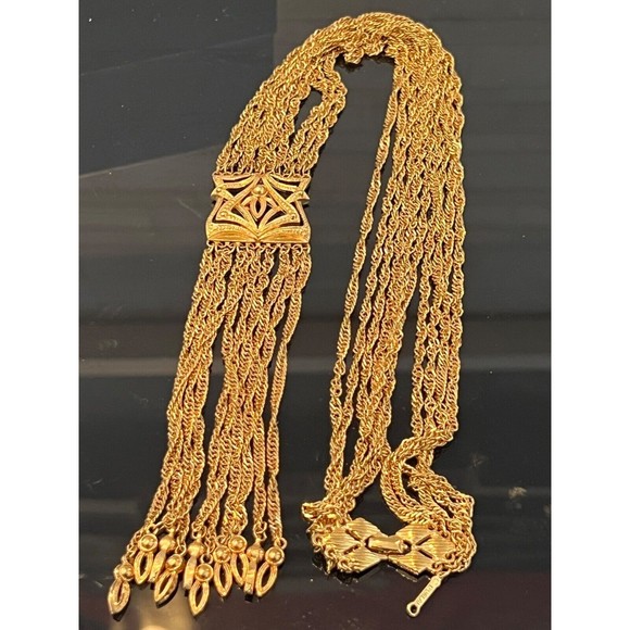 Vintage Filigree D'ORLAN  Etruscan revival Necklace Pendant 70's - Picture 1 of 16